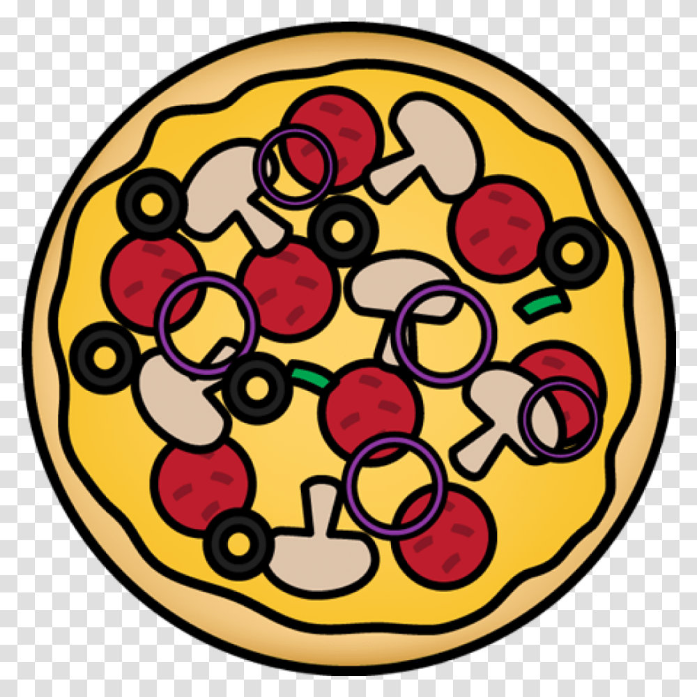 Pizza Pie Clipart Clip Art Circles And Sphere Kids, Food, Sweets, Plant, Meal Transparent Png