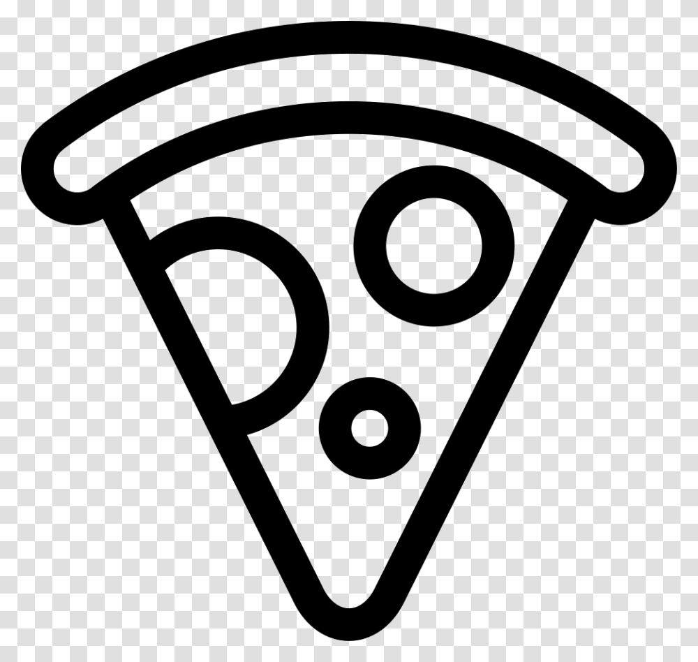 Pizza Pizza Icon In, Triangle, Stencil, Light Transparent Png