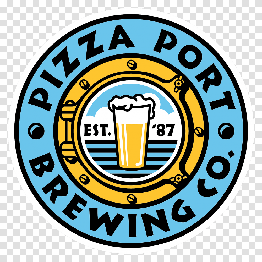Pizza Port Pizza Port Brewing Logo, Beer, Alcohol, Beverage, Drink Transparent Png