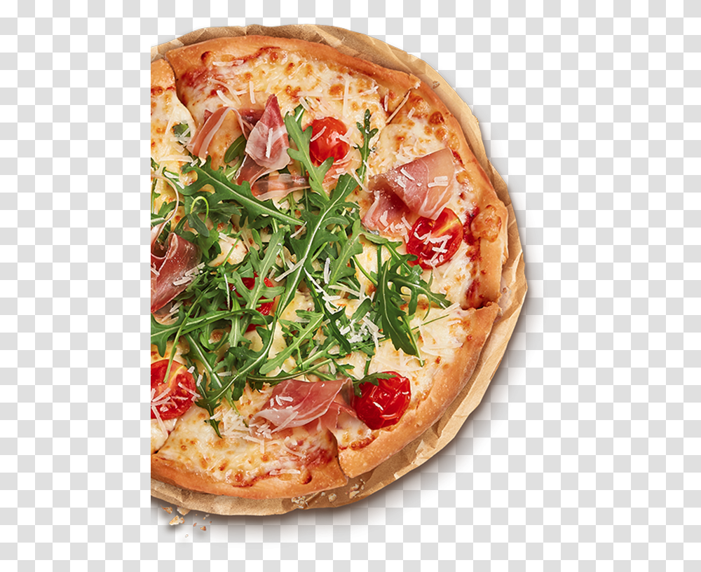 Pizza Prosciutto Pizza Hut, Food, Plant, Produce, Meal Transparent Png