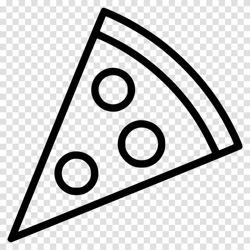 Pizza Slice Clipart Black And White, Triangle, Game, Disk Transparent Png
