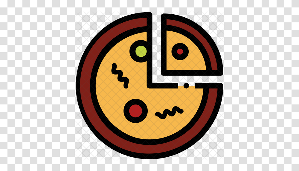 Pizza Slice Icon Dot, Number, Symbol, Text, Alphabet Transparent Png