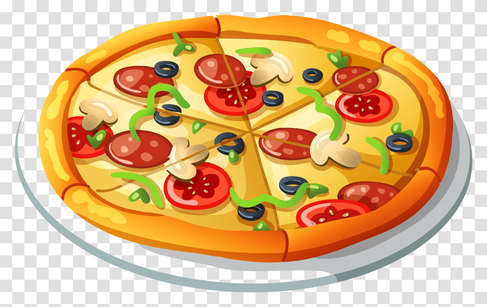 Pizza Vector Clipart Pizza Desenho, Birthday Cake, Dessert, Food, Game Transparent Png