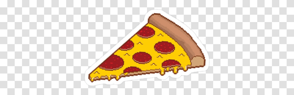 Pizza Yummy Yellow Tumblr Aesthetic Sticker, Triangle, Paint Container Transparent Png