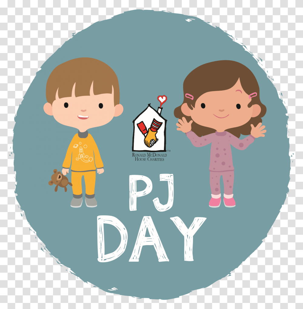 Pj Day Announced At Pajama Day Clip Art Free, Person, Baby, Poster Transparent Png