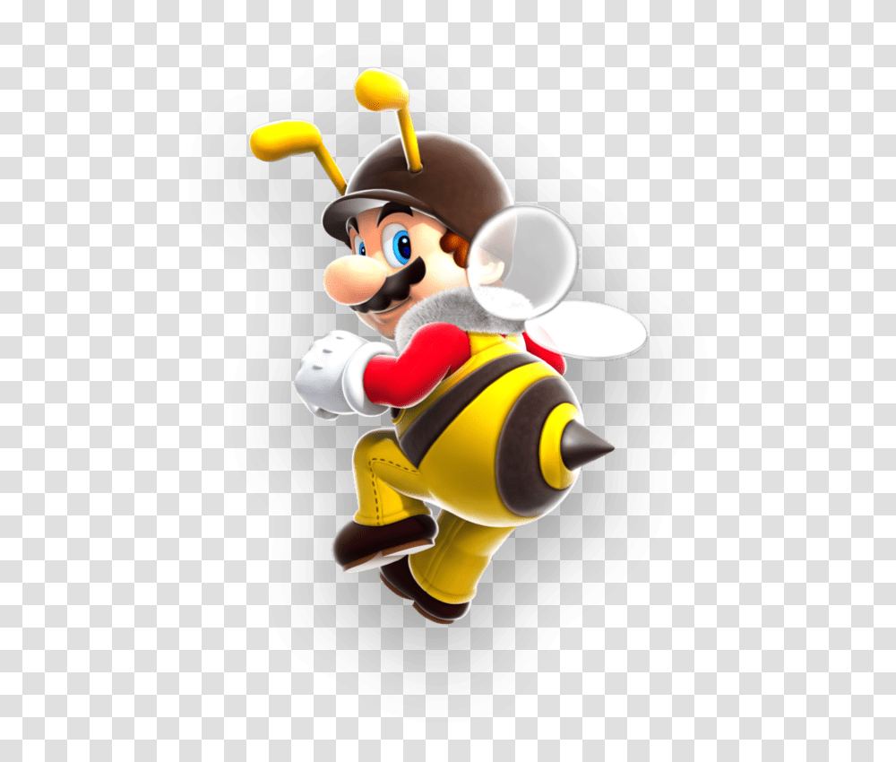 Pjiggles Super Mario Galaxy Bee Mario, Toy Transparent Png