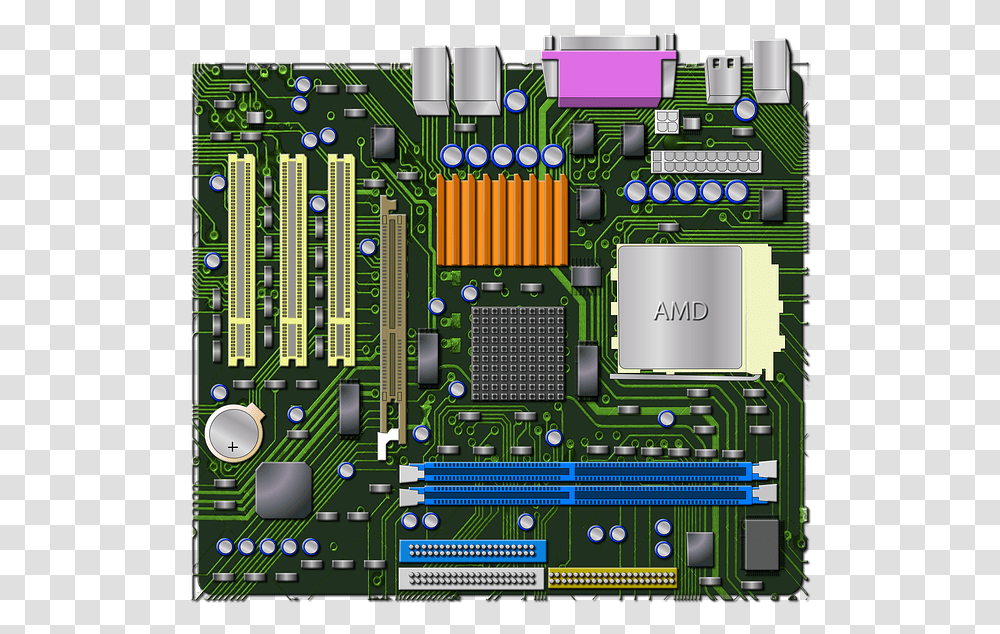 Placa Madre De Computadora, Electronic Chip, Hardware, Electronics, Scoreboard Transparent Png