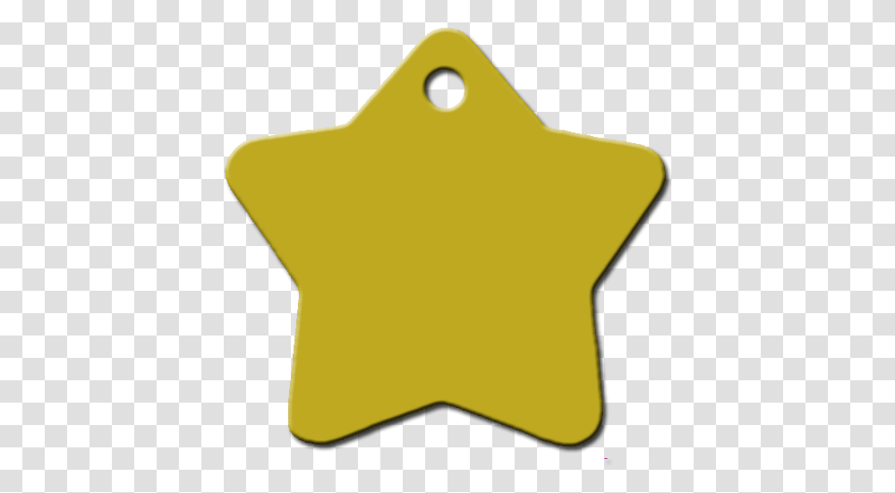 Placa Personalizada Para Perro Estrella Dorada Plaquita En Forma De Estrella, Star Symbol, Sweets, Food Transparent Png
