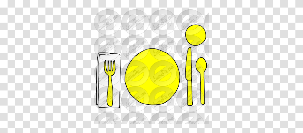 Place Setting Picture For Classroom Therapy Use Great Circle, Coin, Money, Gold, Glass Transparent Png
