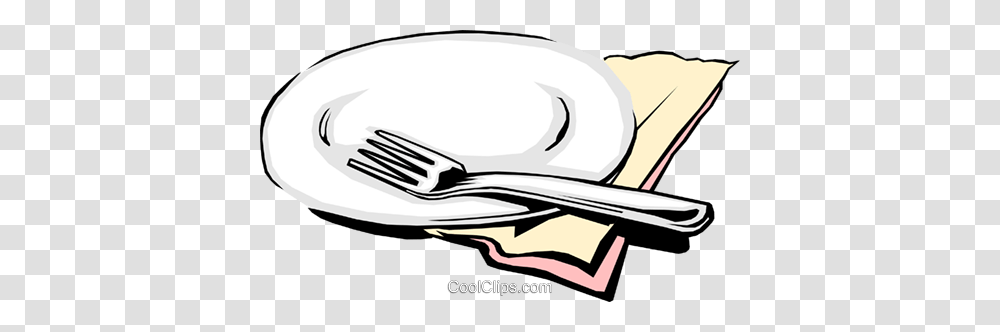 Place Setting Royalty Free Vector Clip Art Illustration, Fork, Cutlery, Meal Transparent Png
