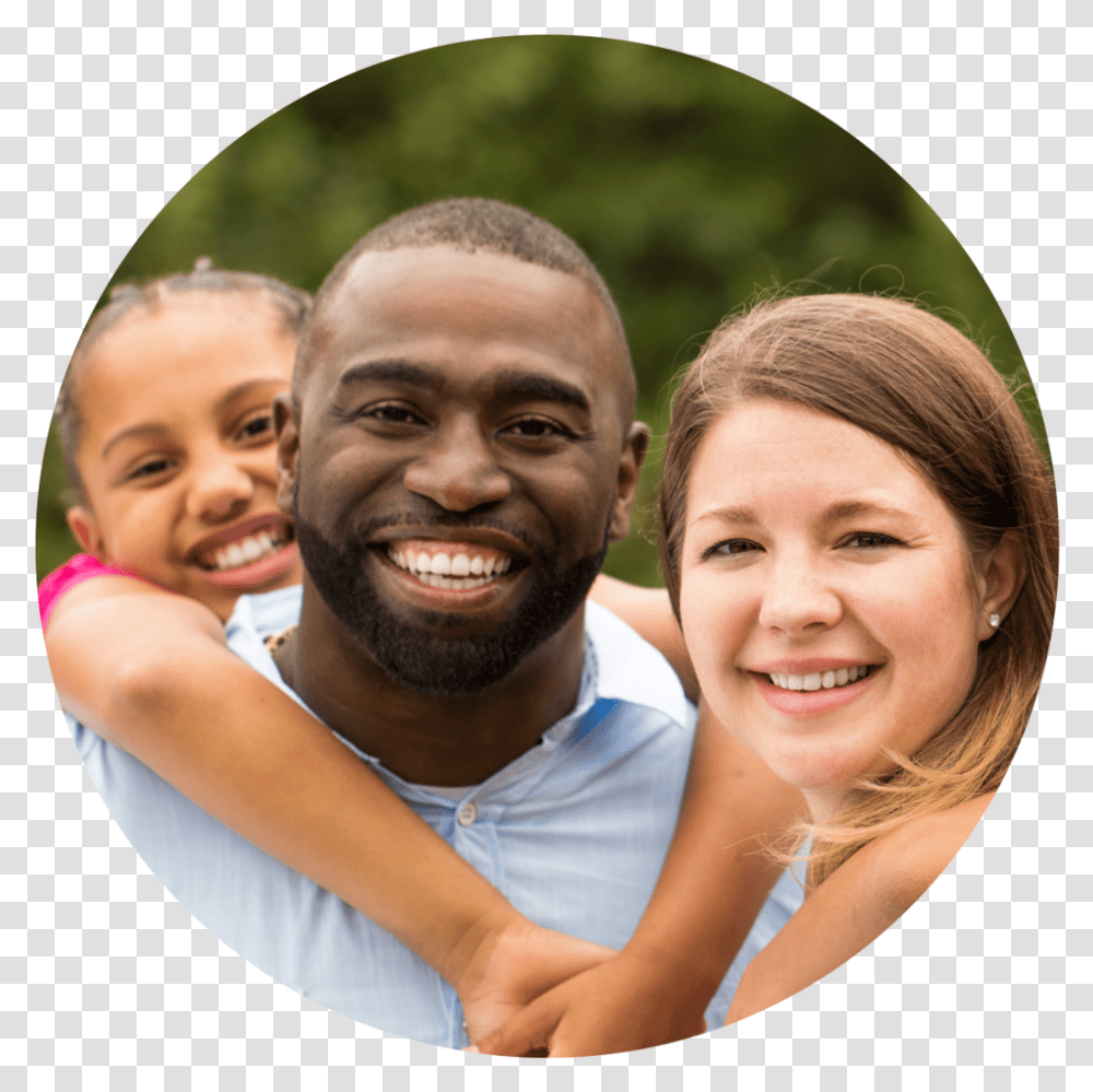 Placeholder Circle Interracial Couple Children, Face, Person, Smile, People Transparent Png