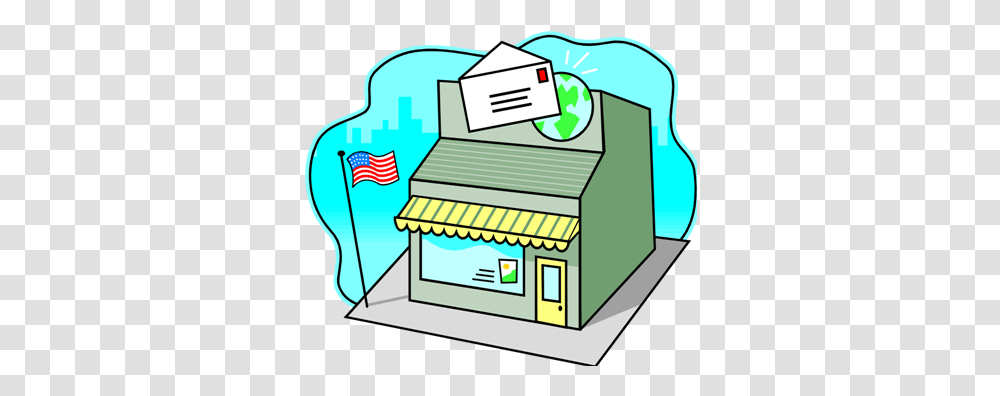 Places Clipart Post Office Building, Postal Office, First Aid, Mailbox Transparent Png