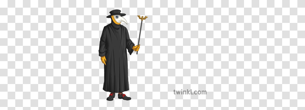 Plague Doctor Black Medical Halloween Costume, Clothing, Person, Performer, Fashion Transparent Png
