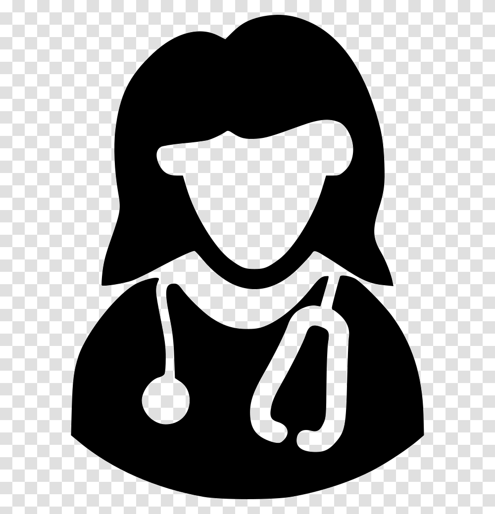 Plague Doctor Clipart Female Doctor Icon Free, Stencil, Label Transparent Png