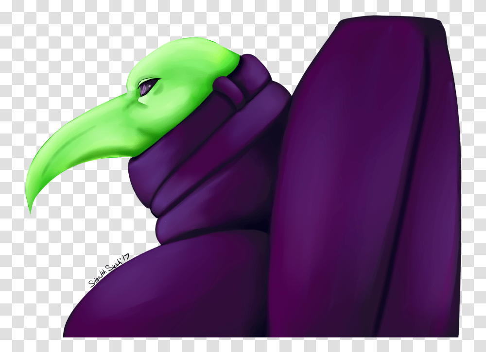 Plague Doctor Duck, Beak, Bird, Animal, Purple Transparent Png
