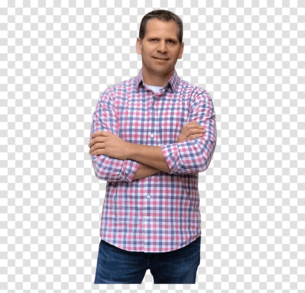 Plaid, Shirt, Person, Blouse Transparent Png