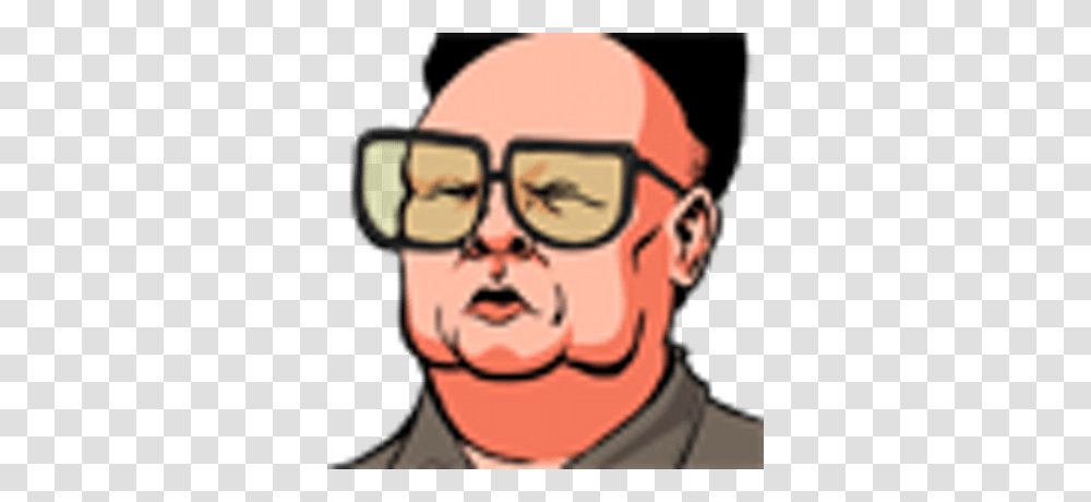 Plaid Kim Jong Il, Head, Face, Person, Glasses Transparent Png