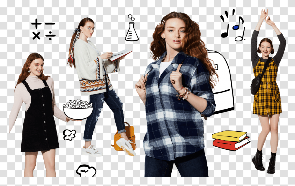 Plaid, Person, Female, Performer Transparent Png