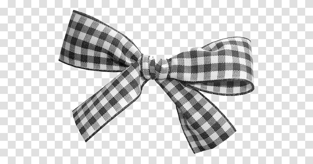 Plaid Ribbon Image Christmas Bow Black And White Background, Tie, Accessories, Accessory, Necktie Transparent Png
