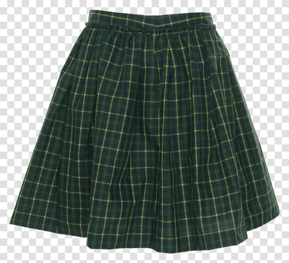 Plaid Skirt Green Check Aesthetic Moodboard Plaid Green Skirt Aesthetic, Apparel, Kilt Transparent Png