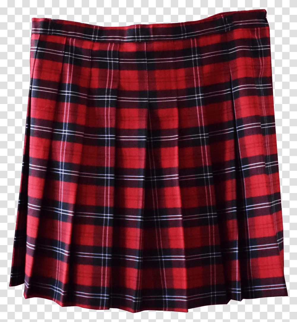 Plaid Skirt Red Plaid Uniform Skirt, Clothing, Apparel, Tartan, Kilt Transparent Png