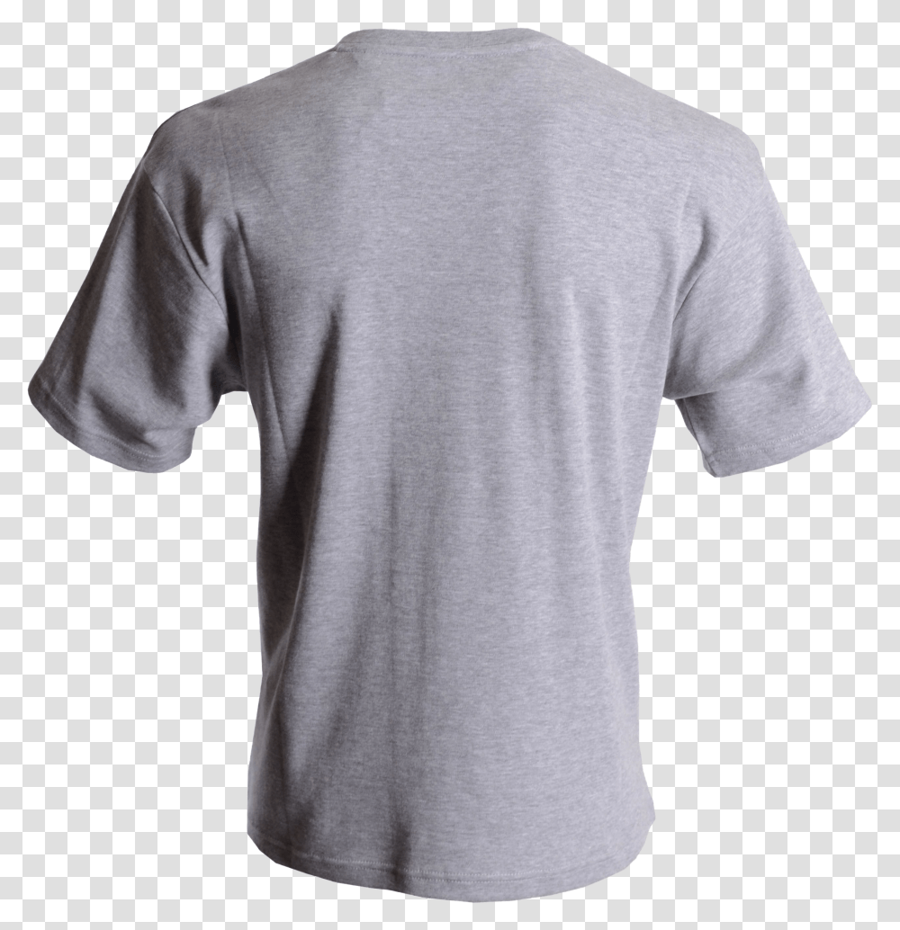 Plain Grey T Shirt Photo Ribbed Neck T Shirt, Apparel, T-Shirt, Person Transparent Png