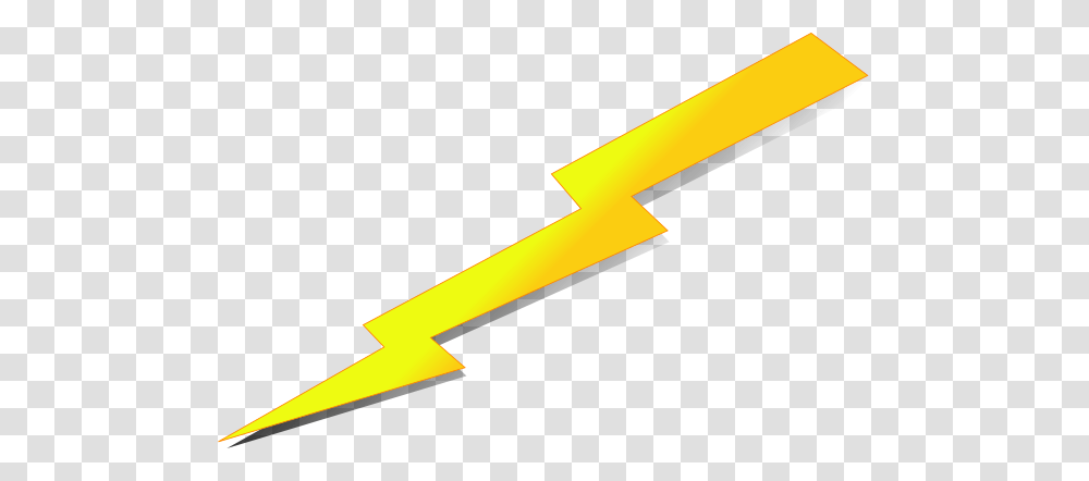 Plain Lightning Bolt With Shadow Clip Art, Label, Hammer, Tool Transparent Png