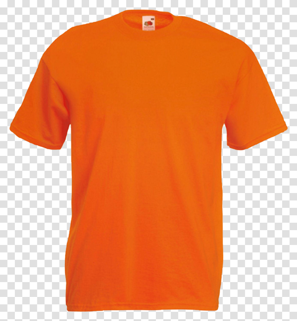 Plain Orange T Shirt Image Background T Shirt, Apparel, T-Shirt Transparent Png