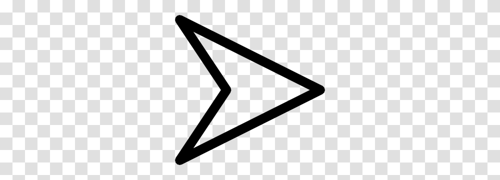 Plain Right Arrow Head Clip Art, Triangle, Baton, Stick Transparent Png