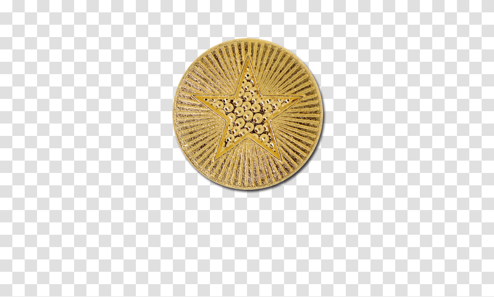 Plain Star Round Badge Circle, Rug, Gold, Bronze, Money Transparent Png