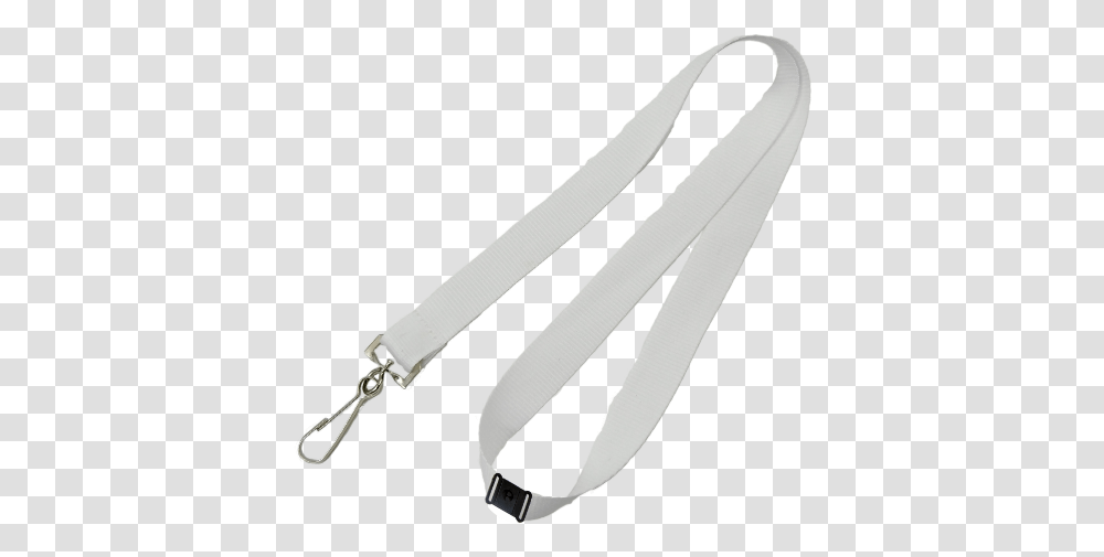 Plain White Lanyard Lanyard White, Strap, Leash, Suspenders, Cutlery Transparent Png