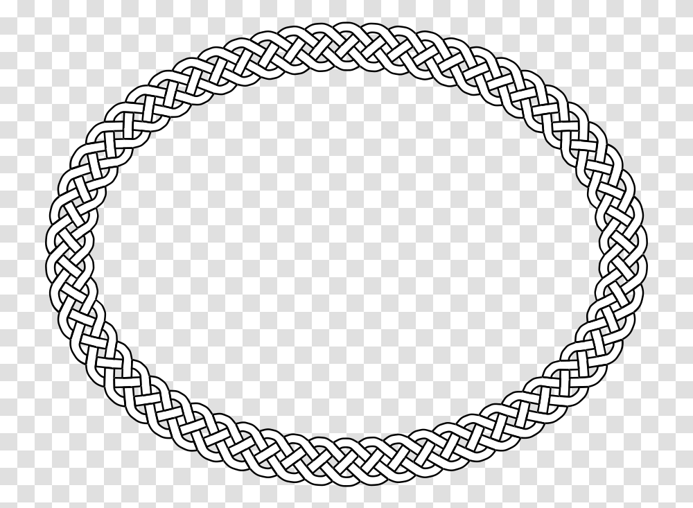 Plait Border Oval Svg Clip Arts White Oval Borders Background, Chain, Rug Transparent Png