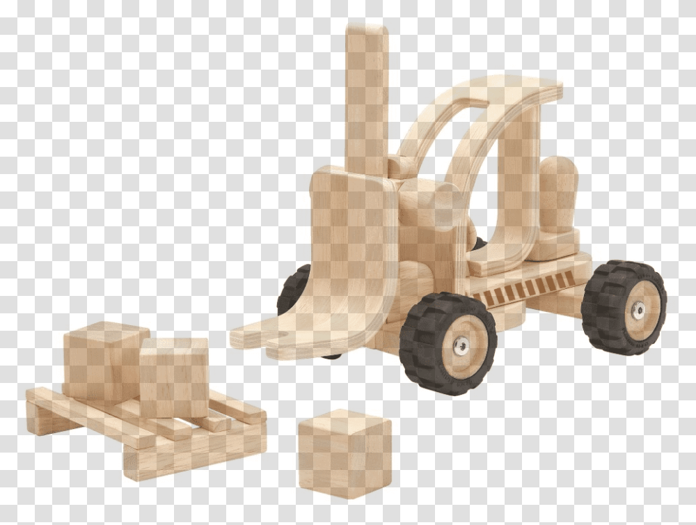 Plan Toys Forklift Truck Special Edition Plantoys, Bulldozer, Tractor, Vehicle, Transportation Transparent Png