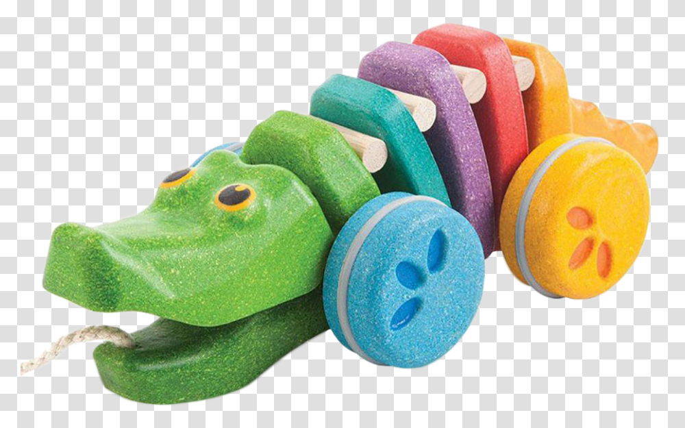 Plan Toys Rainbow Alligator Download, Foam, Rubber Eraser, Plastic Transparent Png