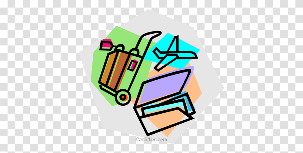 Plane Airline Tickets And Luggage Royalty Free Vector Clip Art, Dynamite, Poster Transparent Png