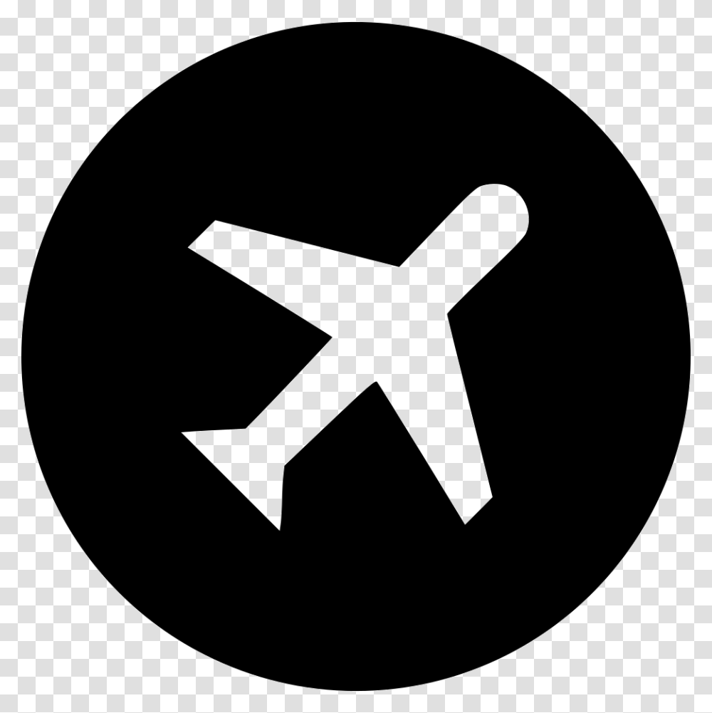 Plane Airplane Noun Project, Cross, Logo, Trademark Transparent Png