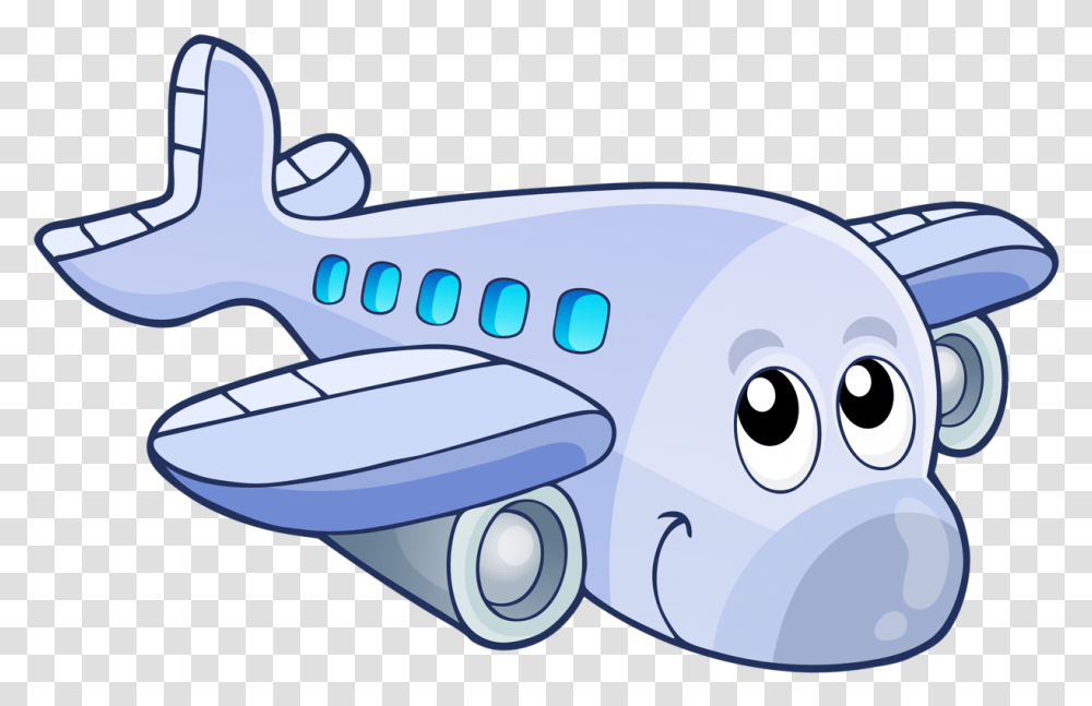 Plane Clipart Emoji Cartoon Plane Clipart, Transportation, Vehicle, Aircraft, Airliner Transparent Png