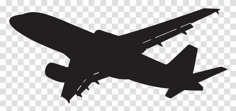 Plane Clipart Silhouette For Free Download On Mbtskoudsalg, Gun, Airplane, Aircraft, Gecko Transparent Png
