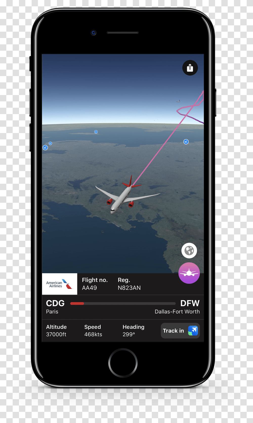 Plane Finder 3d, Mobile Phone, Electronics, Cell Phone, Airplane Transparent Png
