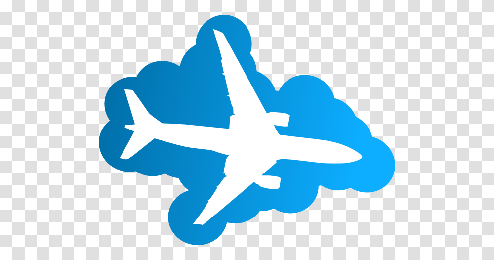 Plane In The Sky Clip Art, Logo, Vehicle, Transportation Transparent Png