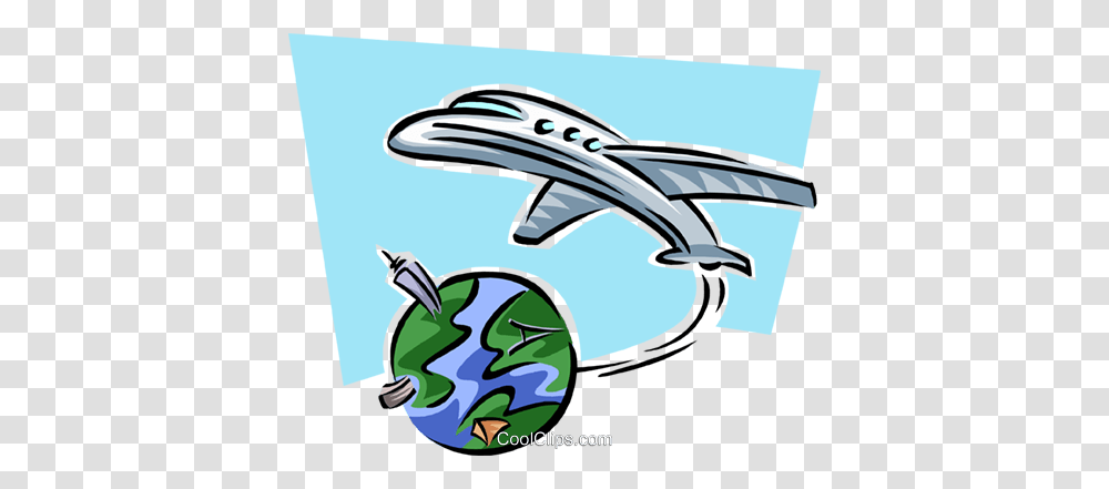 Plane Leaving Planet Earth Royalty Free Vector Clip Art, Shark, Sea Life, Fish, Animal Transparent Png