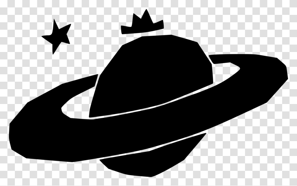 Planet Cowboy Hat Planetarium Silhouette, Gray, World Of Warcraft Transparent Png