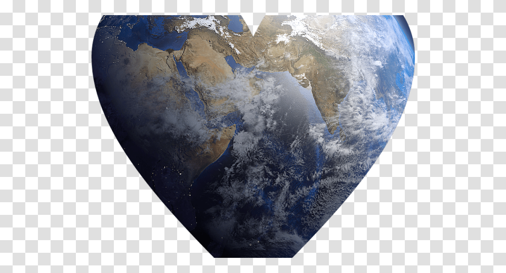 Planet Earth Clipart Earth Heart Free Heart Earth, Outer Space, Astronomy, Universe, Globe Transparent Png