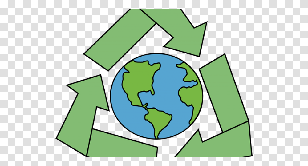 Planet Earth Clipart Earth Science, Recycling Symbol, Cross Transparent Png