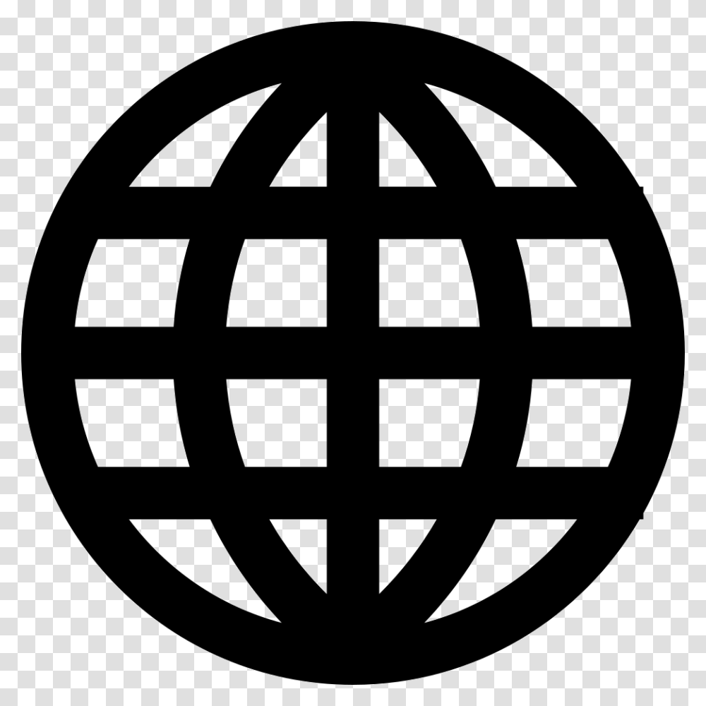 Planet Earth Grid Symbol Global Black And White, Stencil, Weapon, Weaponry, Texture Transparent Png