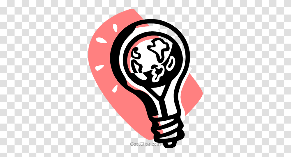 Planet Earth In A Light Bulb Royalty Free Vector Clip Art, Lightbulb Transparent Png