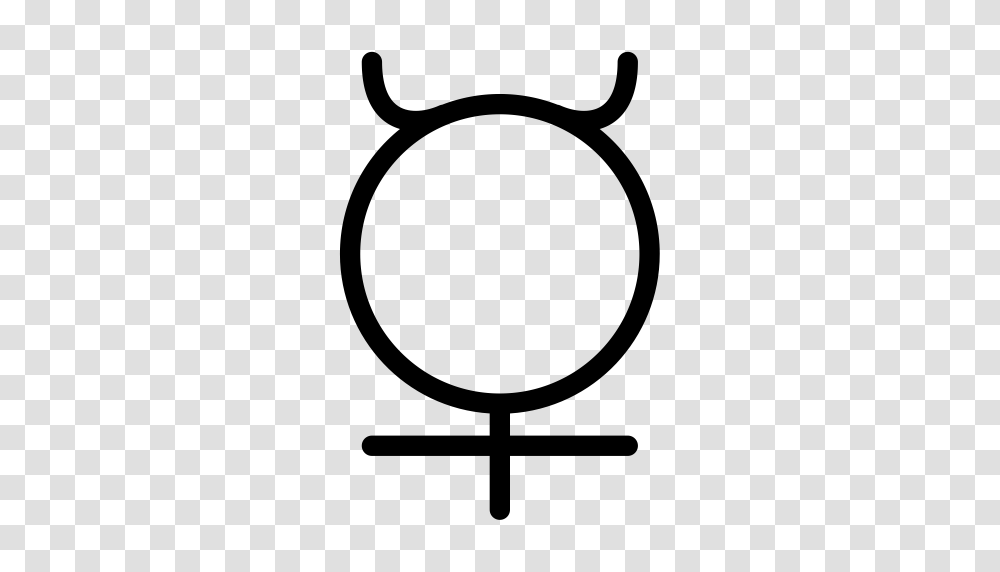 Planet Mercury Mercury Sign Icon With And Vector Format, Gray, World Of Warcraft Transparent Png