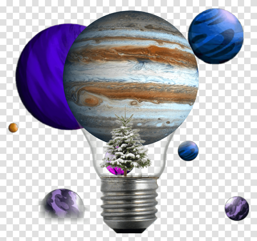 Planet Planets Jupiter Background Bulb, Light, Astronomy, Outer Space, Universe Transparent Png