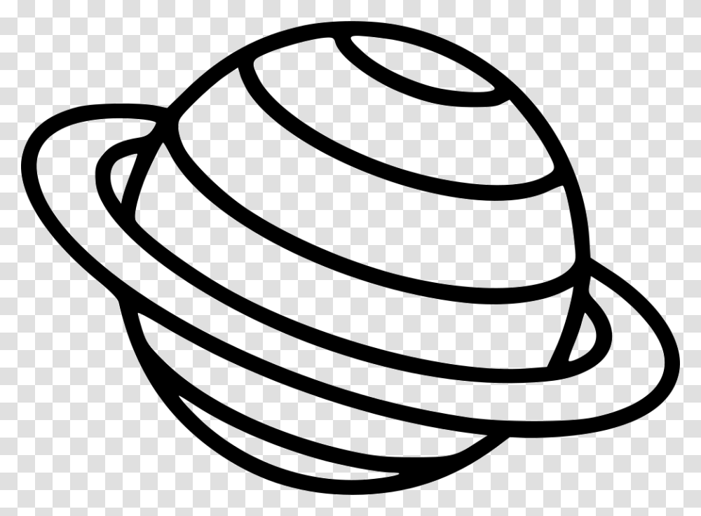 Planet Saturn Saturn White And Black, Sphere, Egg, Food, Bowl Transparent Png