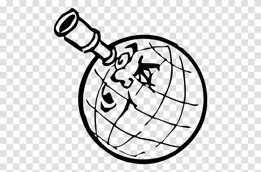 Planet With Spyglass Clip Art, Sphere, Astronomy, Grenade, Bomb Transparent Png